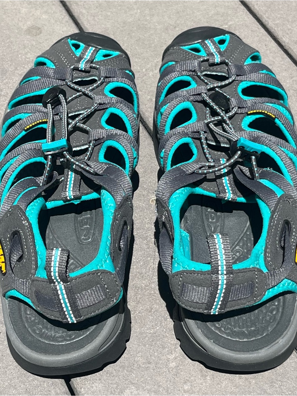 KEEN Whisper Waterproof Sport Sandals Gray Teal Womens 9.5 - Picture 4 of 8